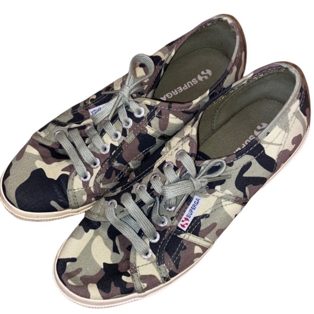 SUPERGA Cotu Camouflage Style S0037Q0 Sneakers Women’s Size 8.5 - Picture 3 of 13